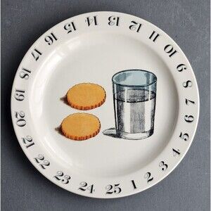 John Derian Target Stoneware Milk & Cookies Plate Platter Serving Christmas